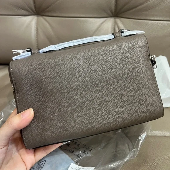 NWT Tory Burch SLIM ROMY TOP HANDLE BAG Color:Wild Mushroom - Picture 3 of 12